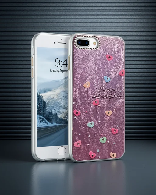 Apple İphone 7 Plus Kılıf Blade Aynalı Desenli Kapak - Desen 8