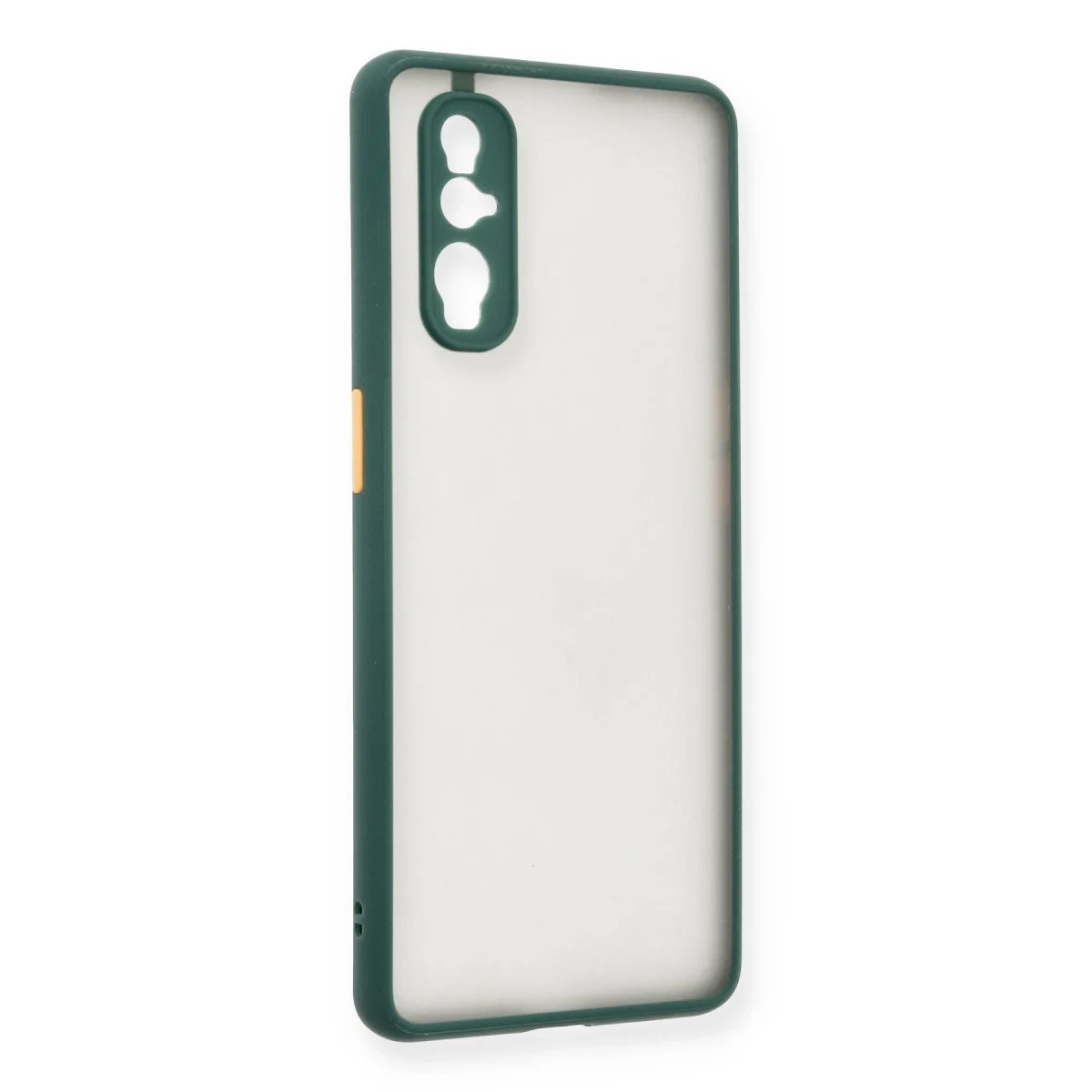 Oppo Find X2 Kılıf Montreal Silikon Kapak - Yeşil görsel 2