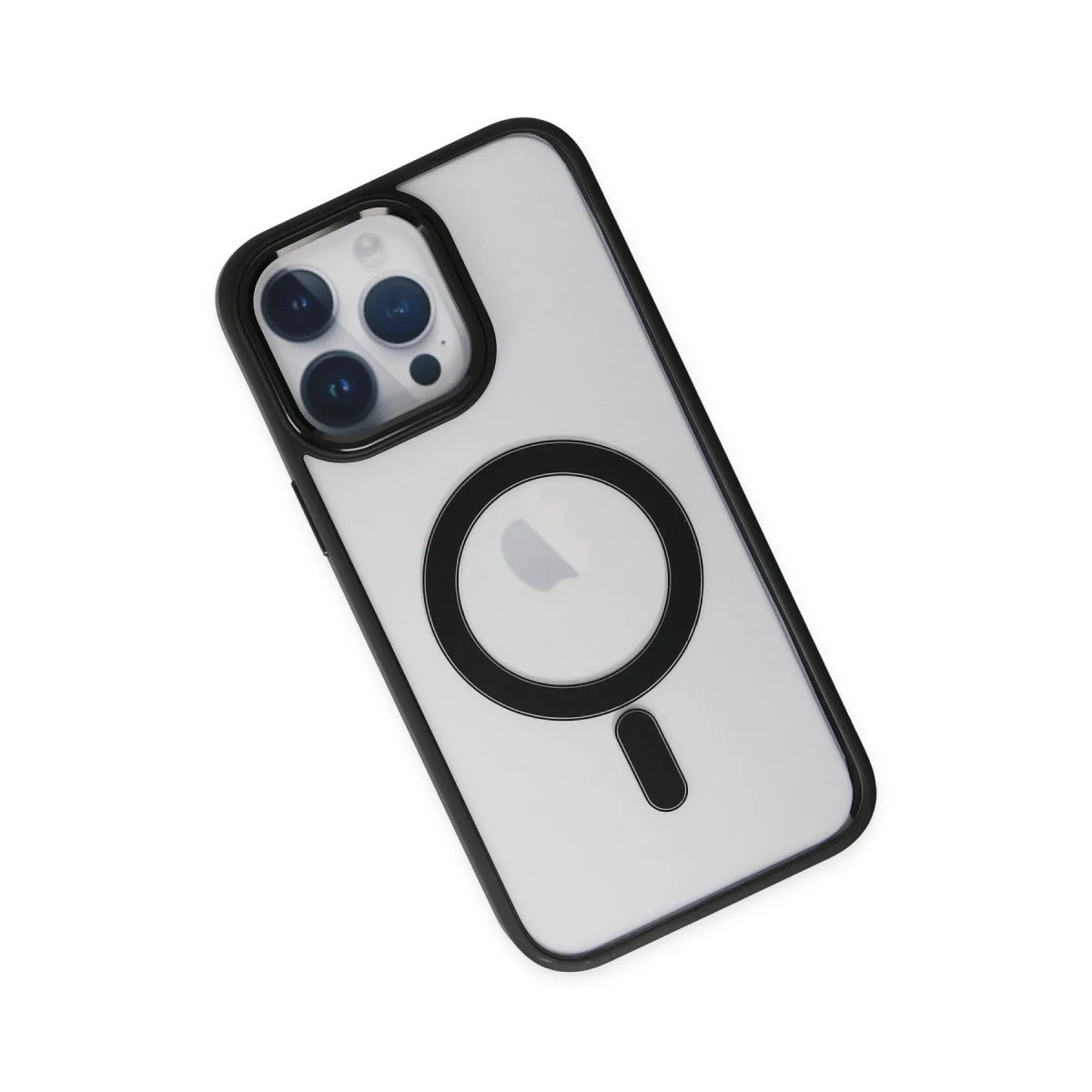 Apple İphone 14 Pro Kılıf Room Magneticsafe Silikon - Siyah görsel 3