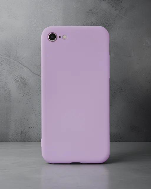 Apple İphone 7 Kılıf Nano İçi Kadife Silikon - Lila
