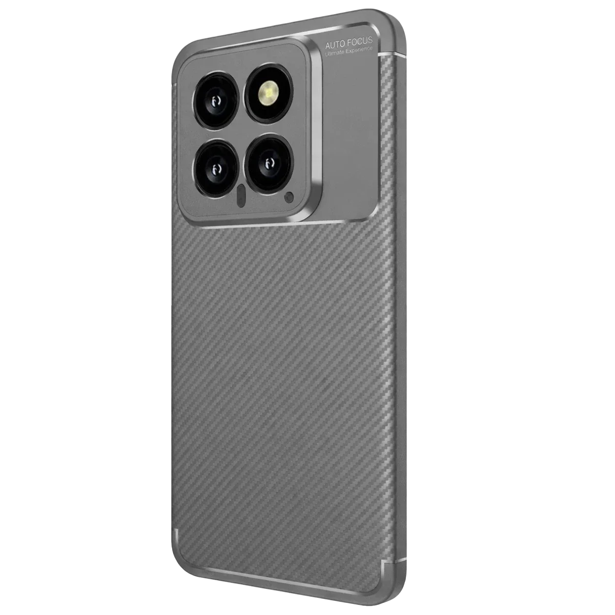 Xiaomi Mi 14T Kılıf Auto Focus Karbon Kapak - Gri