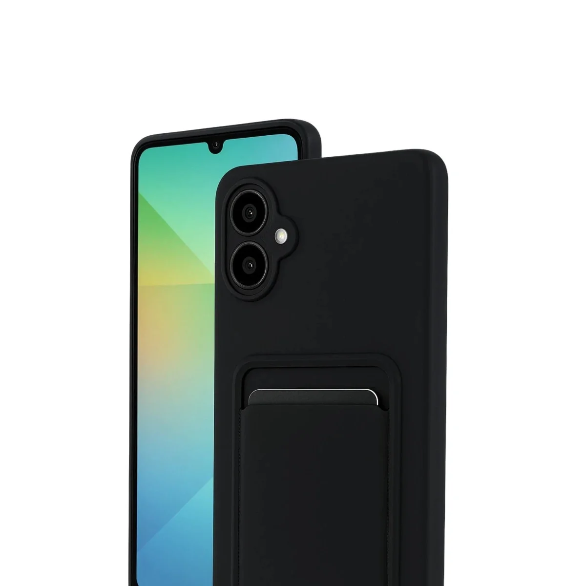 Samsung Galaxy A07 4g Kelvin Kartvizitli Silikon - Siyah görsel 2