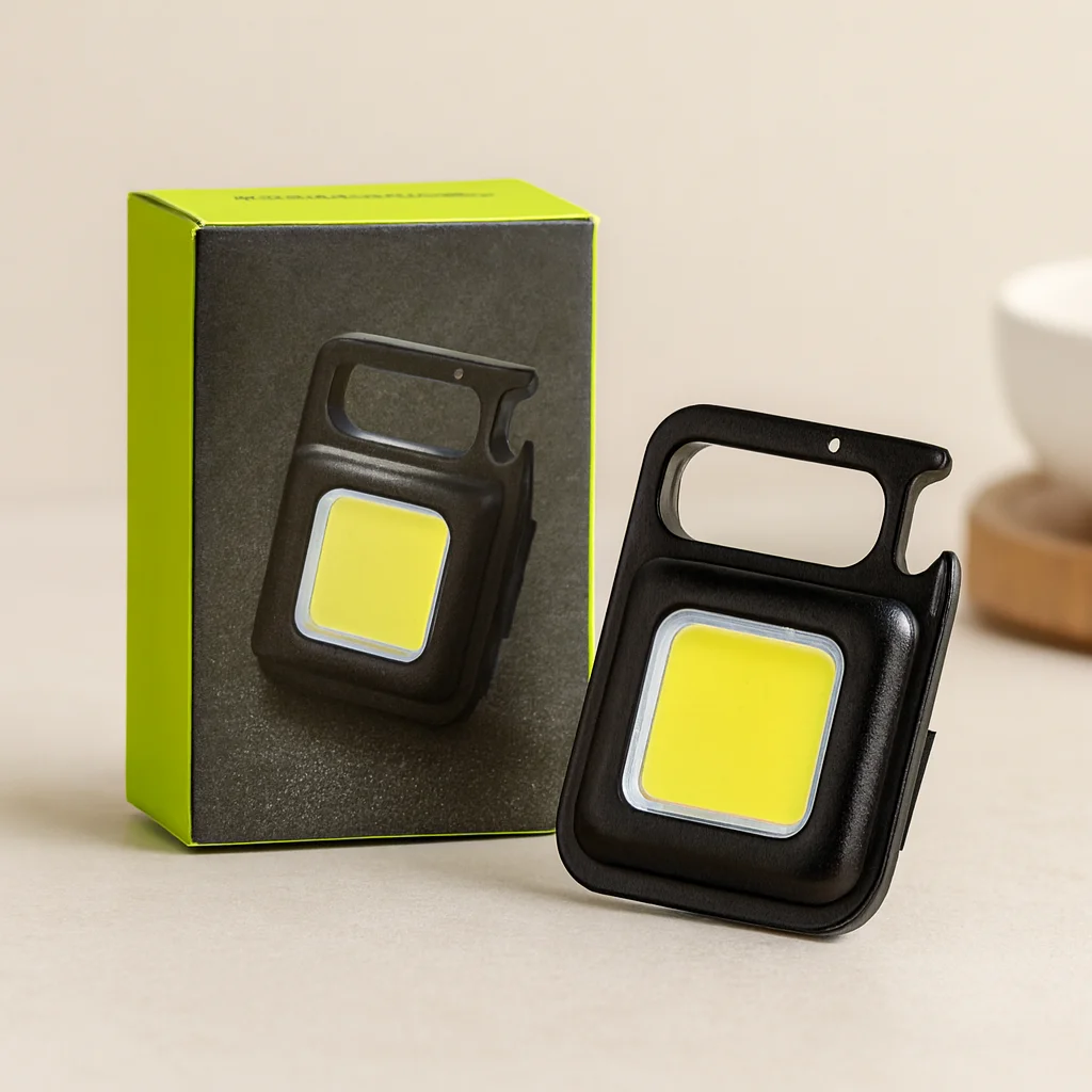 COB Anahtarlık Feneri USB Şarjlı 3in1 (Mıknatıslı, Kapak Açacak)