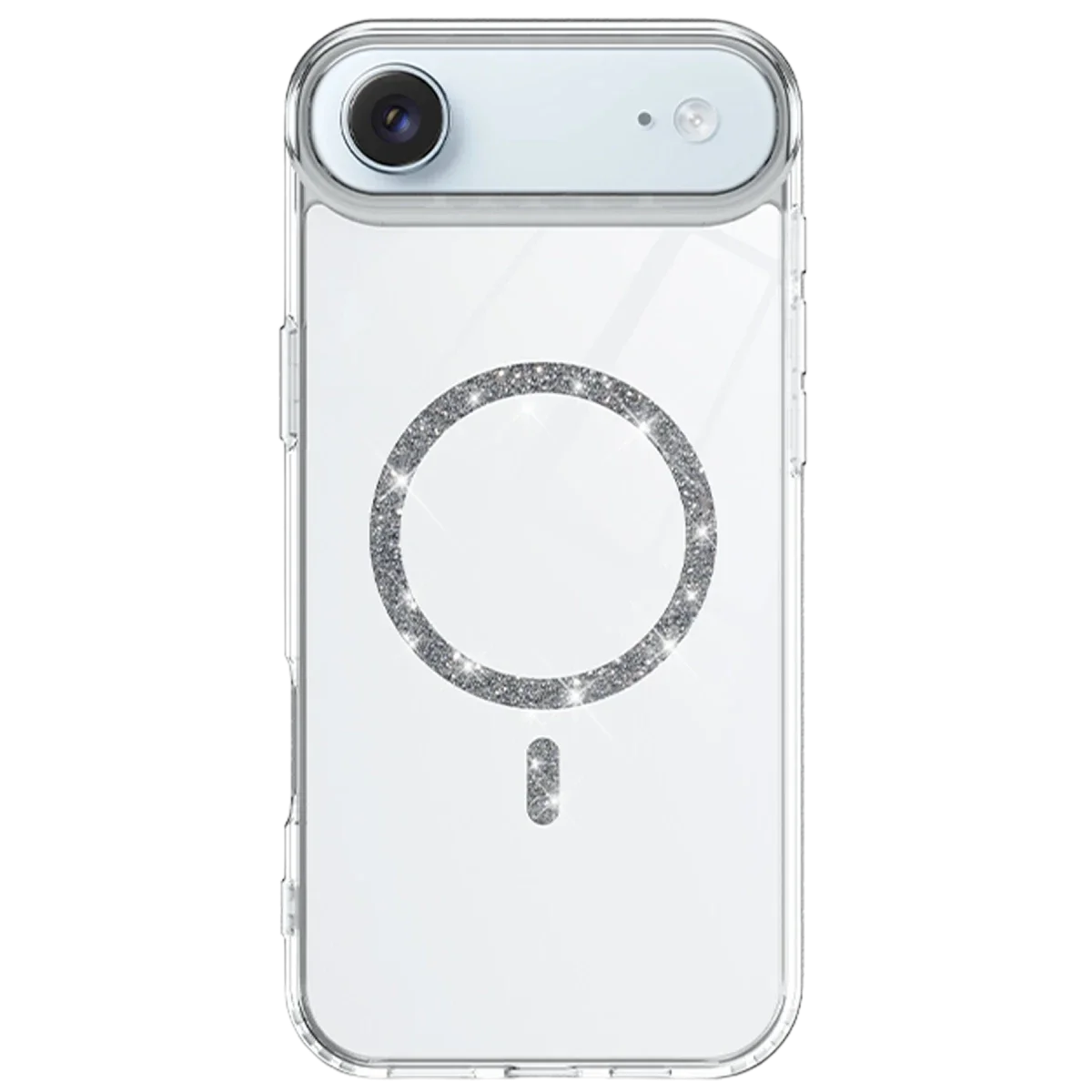Apple iPhone 17 Air Live Diamond Magsafe Kapak - Şeffaf görsel 2