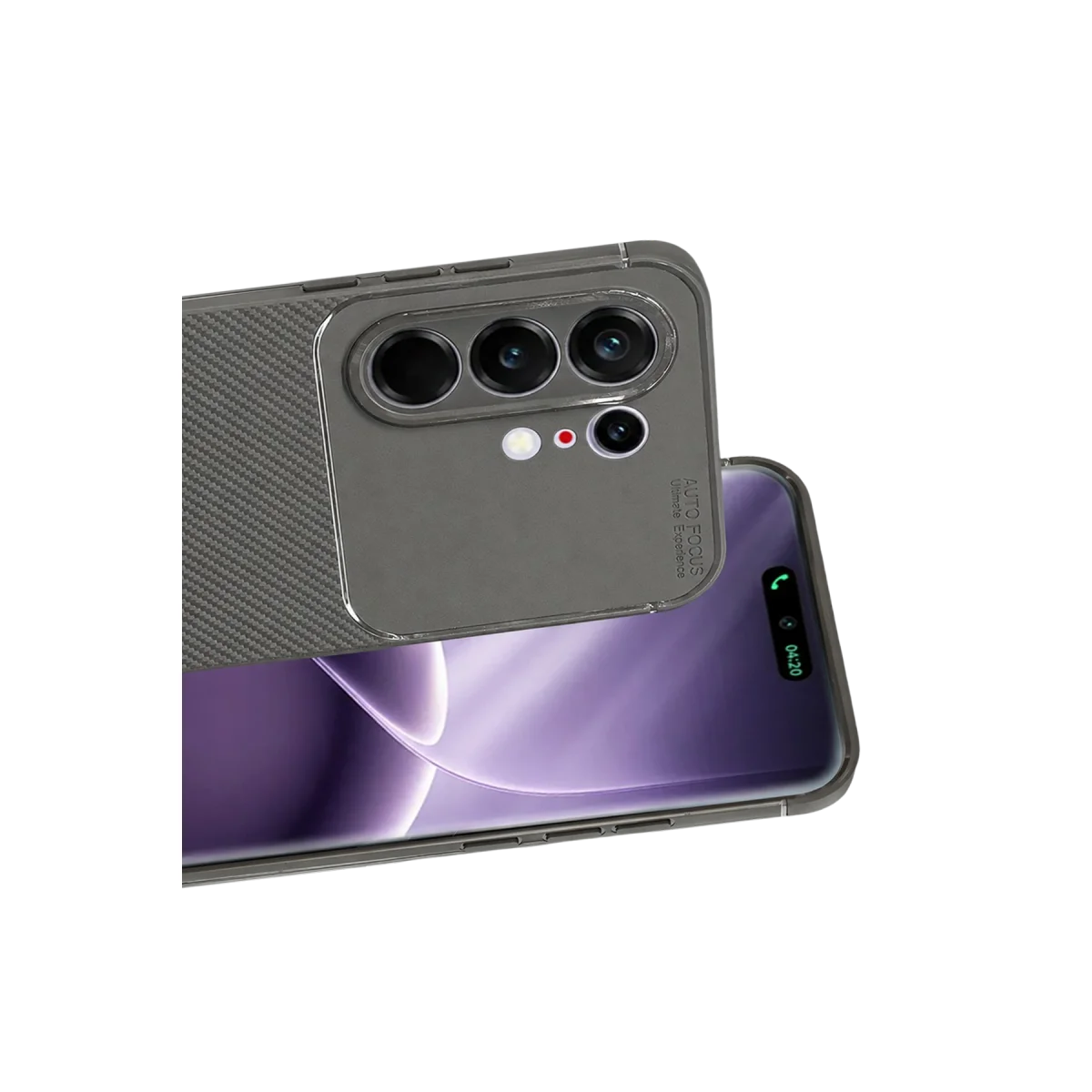 Tecno Camon 50 Pro 5G Auto Focus Karbon Kapak - Gri görsel 2
