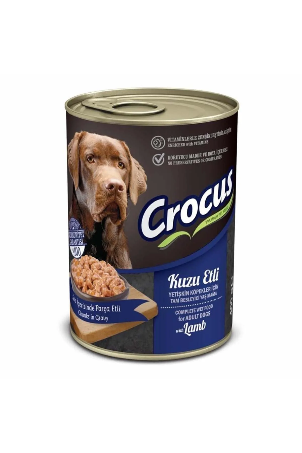 Crosus yetişkin köpek kuzu etli yaş mama 400 g