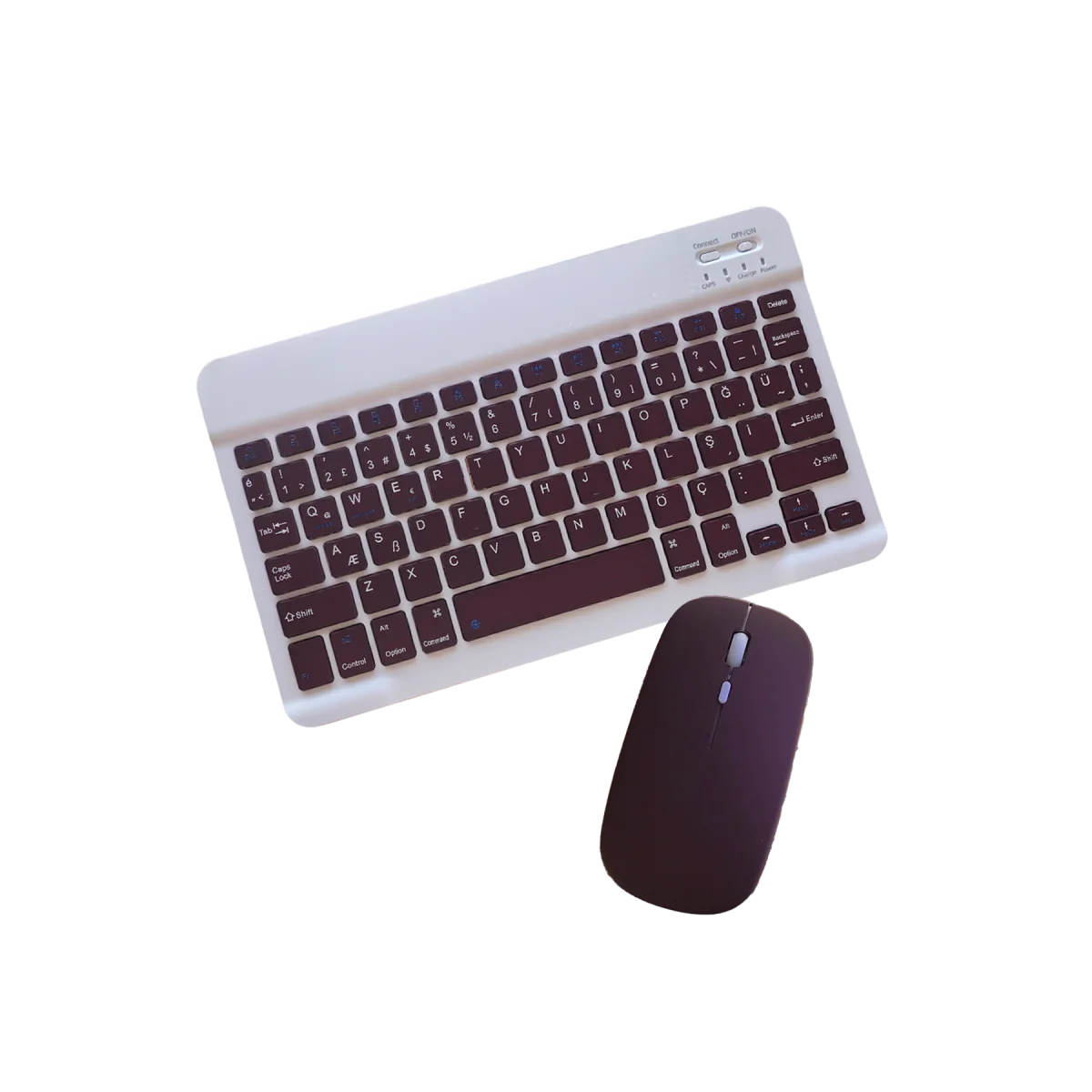 KYB71 Kablosuz Türkçe Q Klavye Mouse Set - Bordo