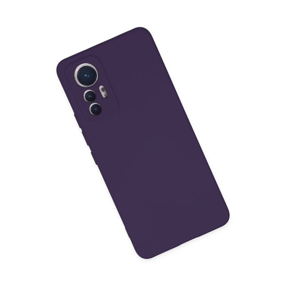 Xiaomi Mi 12 Lite Kılıf Nano İçi Kadife Silikon - Mor görsel 3