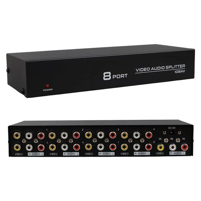 PM-4832 8 Port Video Stereo Audio Dağıtıcı Çoğaltıcı 1024X768-85HZ