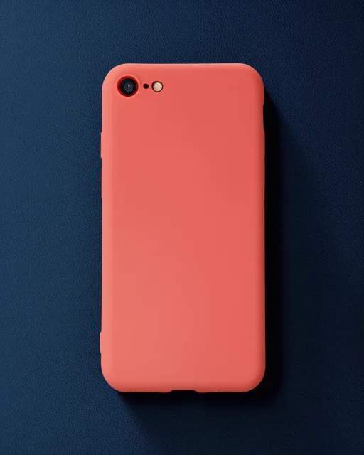 Apple İphone 7 Kılıf First Silikon - Turuncu