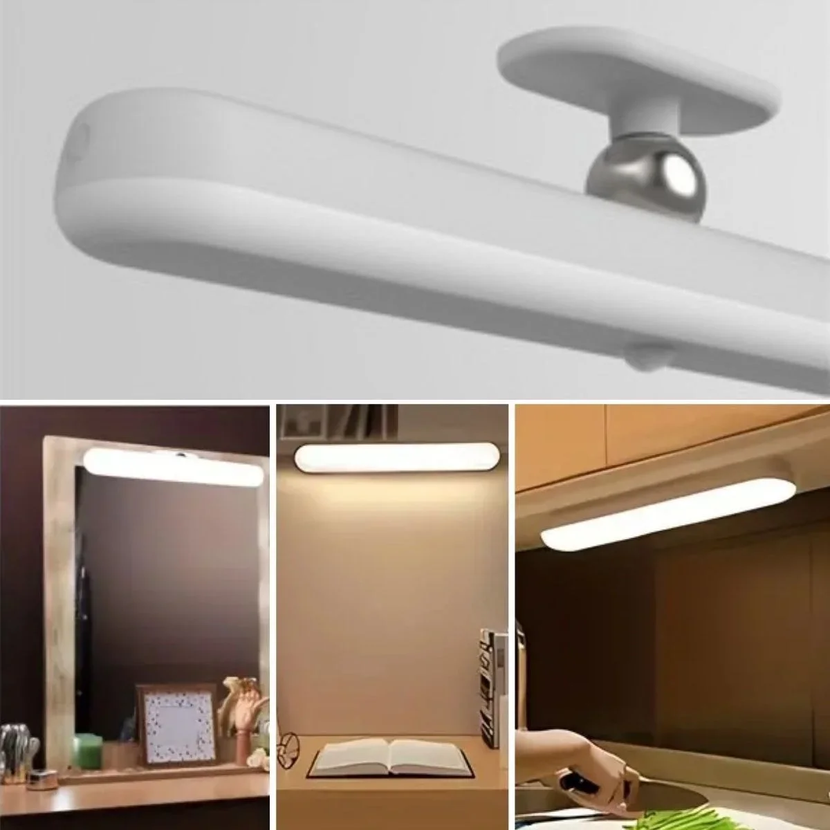 Dokunmatik USB İle Şarj Olabilen 27 cm Led Aydınlatma Makyaj Aynası Işığı görsel 5
