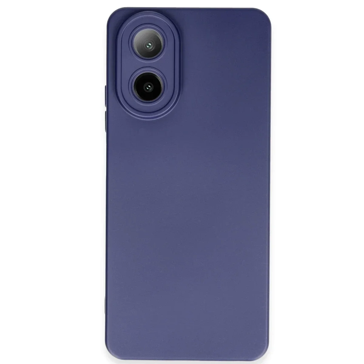 Oppo A38 Kılıf Nano içi Kadife Silikon - Lacivert görsel 3