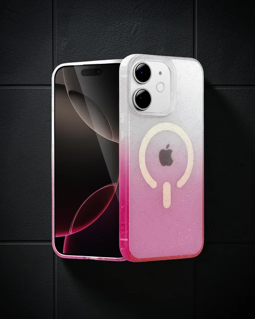 Apple İphone 11 Pummel Shiny Magsafe Kapak - Pembe