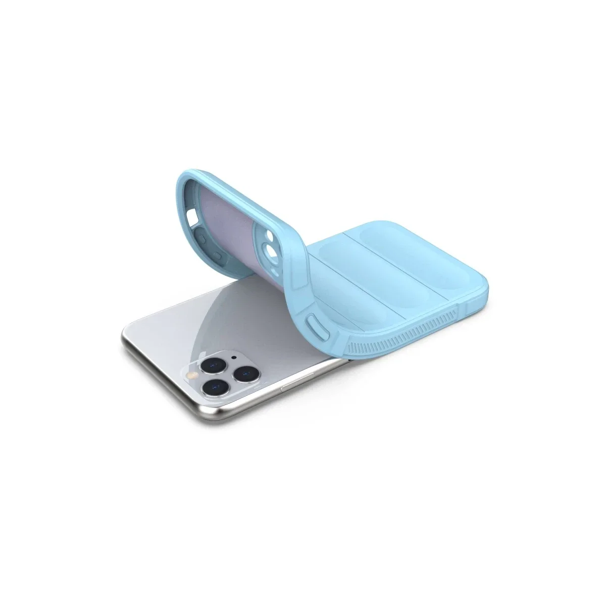 Apple iPhone 11 Pro Max Kılıf Optimum Silikon - Sky Blue görsel 4