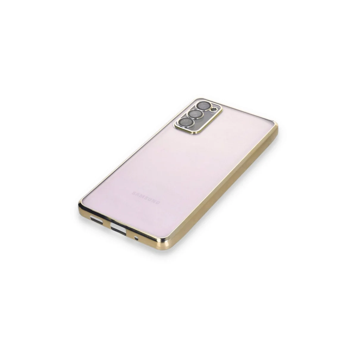 Samsung Galaxy S20 Fe Kılıf Razer Lensli Silikon - Gold görsel 4