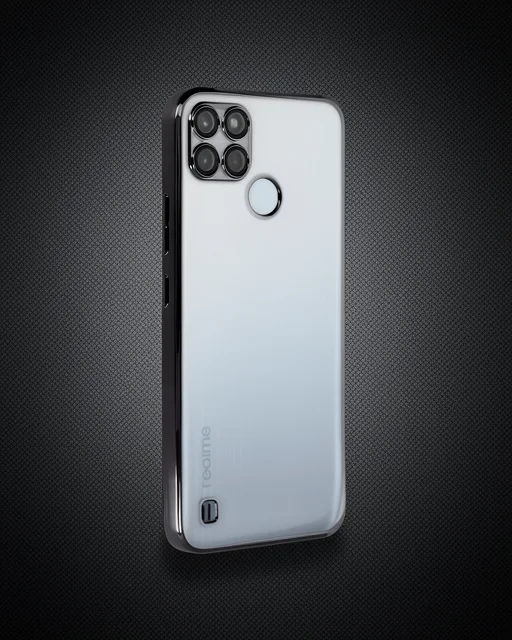Realme C25y Kılıf Razer Lensli Silikon - Siyah