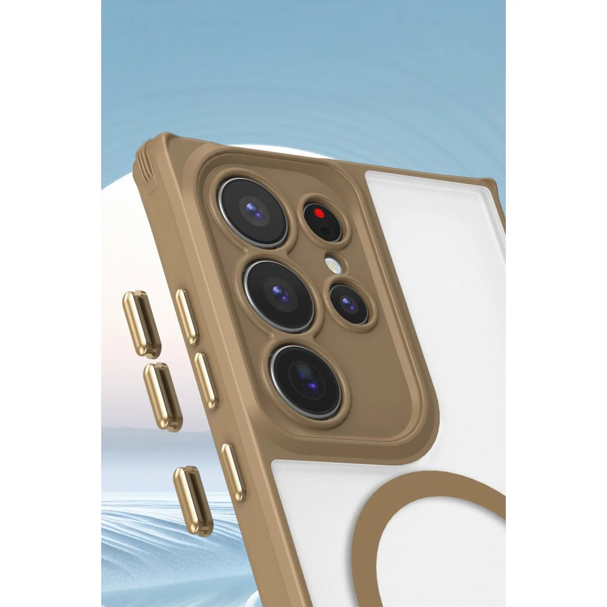 Samsung Galaxy S25 Ultra Kılıf Enka Magsafe Silikon Kılıf - Siyah görsel 2