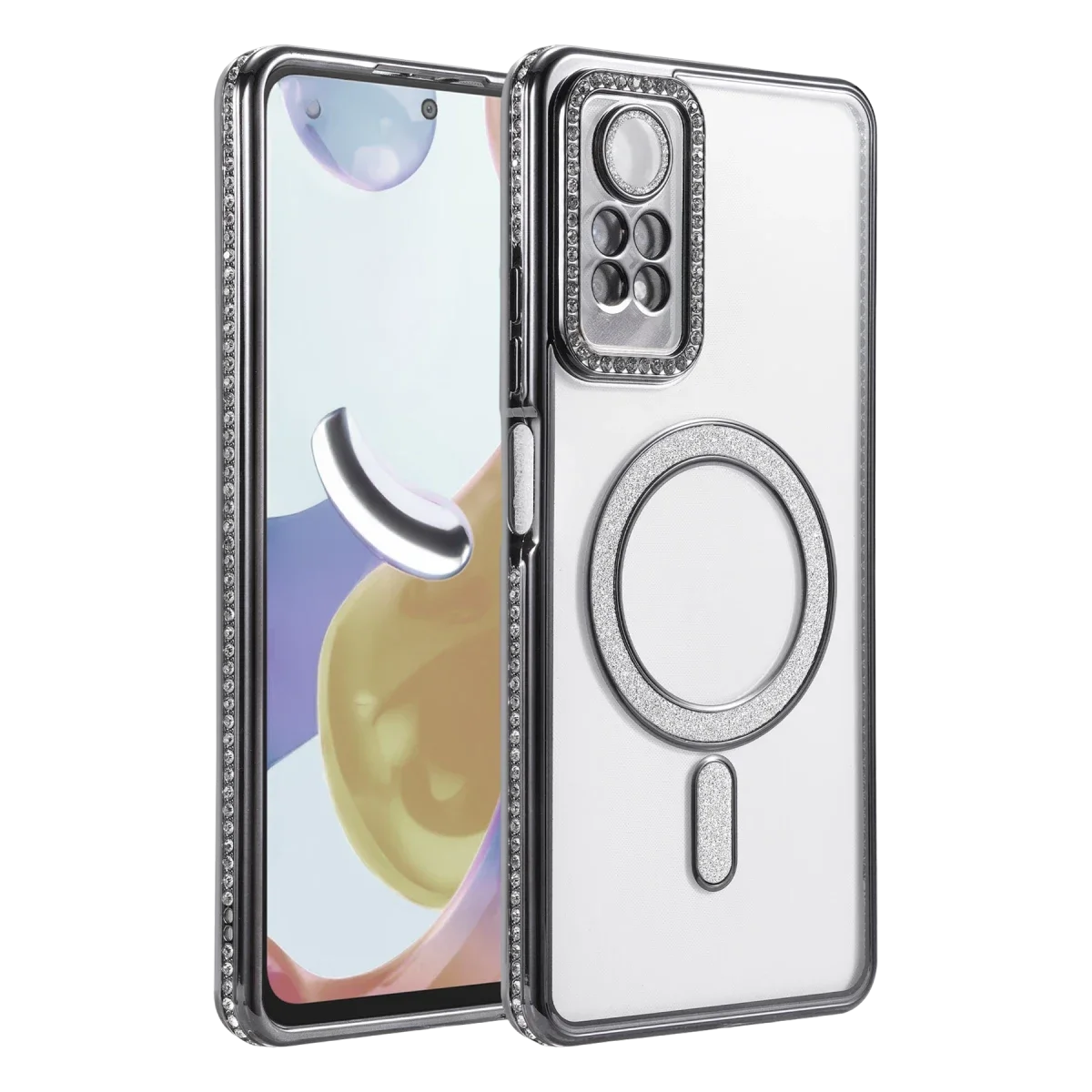 Xiaomi Redmi Note 12 Pro 4G Joke Simli Magneticsafe Kılıf - Siyah