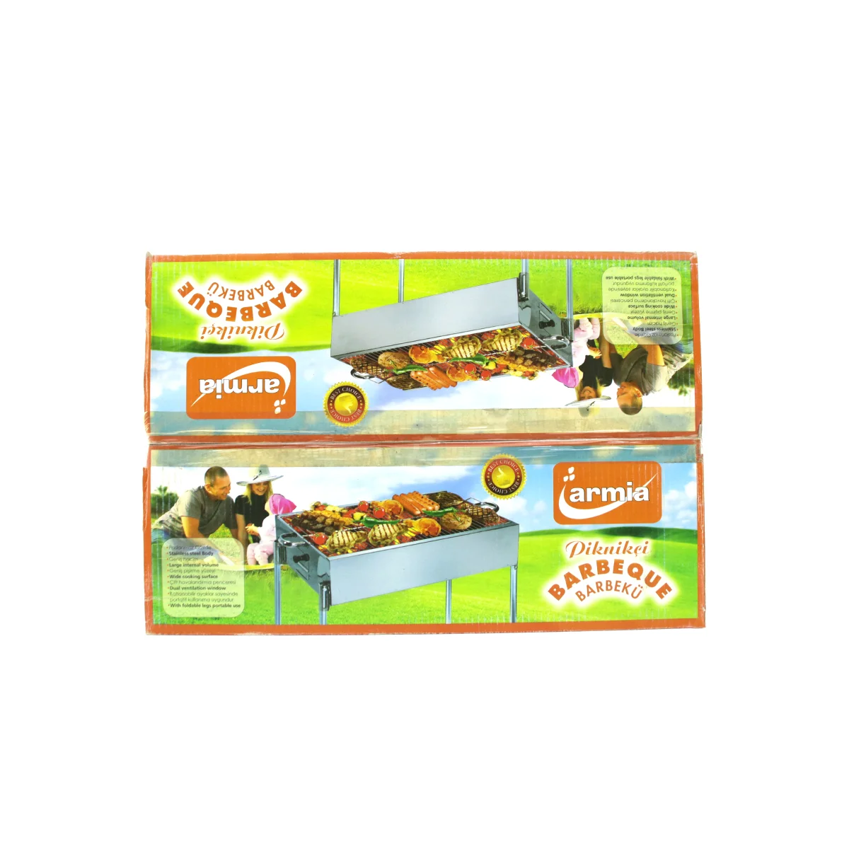 Paslanmaz Portatif Mangal 70 cm Ayaklı Standlı görsel 6