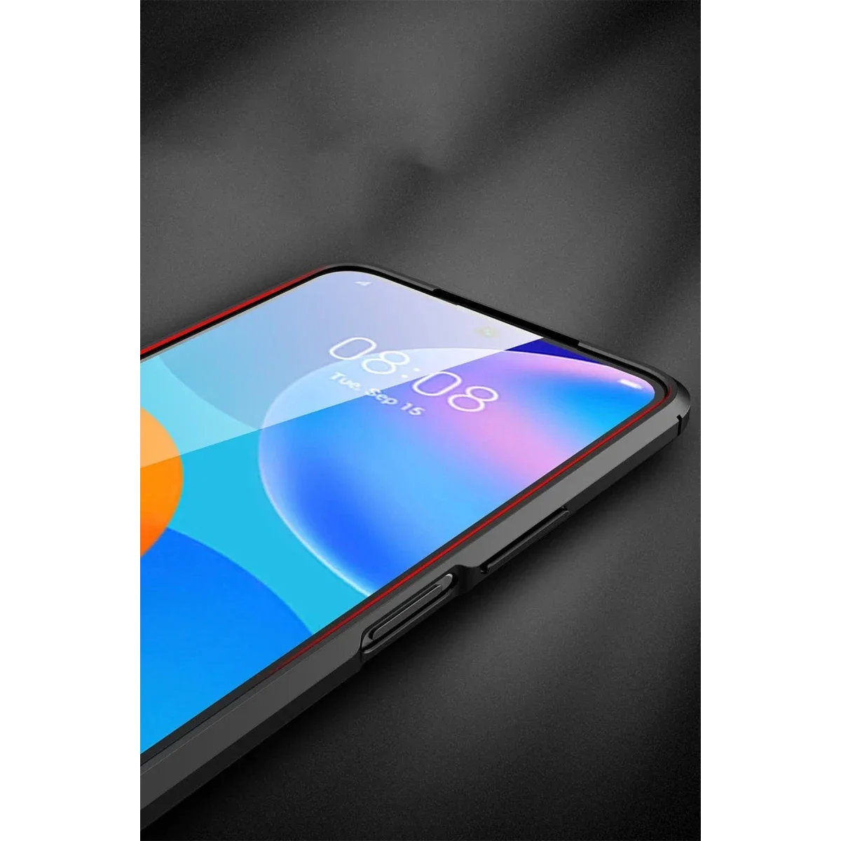 Huawei P Smart 2021 Kılıf Auto Focus Kapak - Kırmızı görsel 5