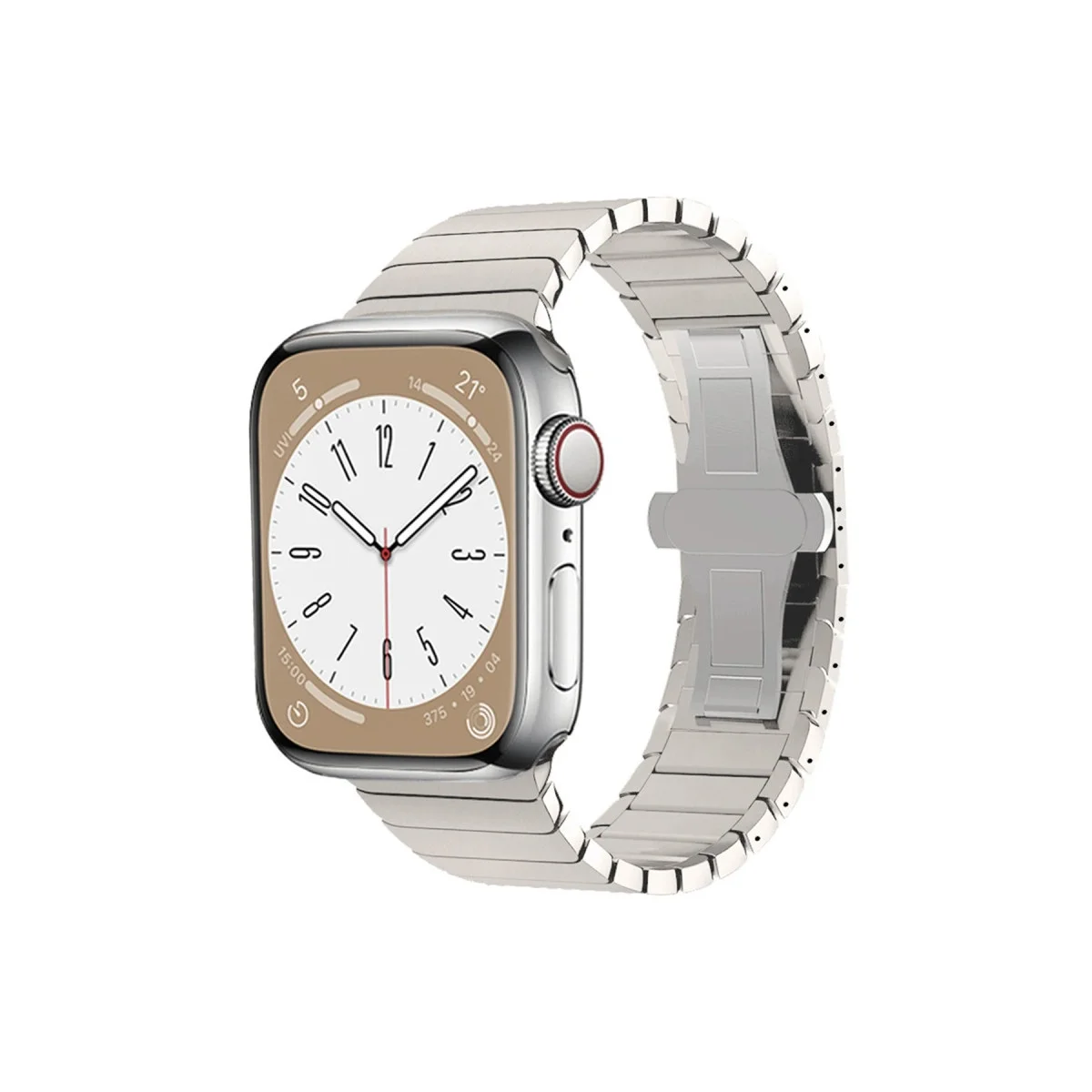 Apple Watch 42mm Kr413 Fine Steel Kordon (saat Değildir) - Yıldız Işığı