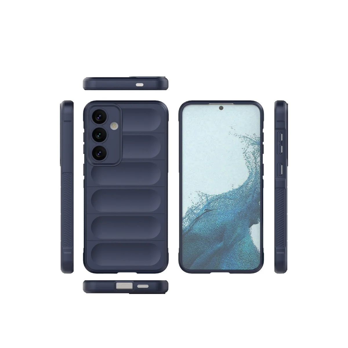 Samsung Galaxy S24 Kılıf Optimum Silikon - Lacivert görsel 2
