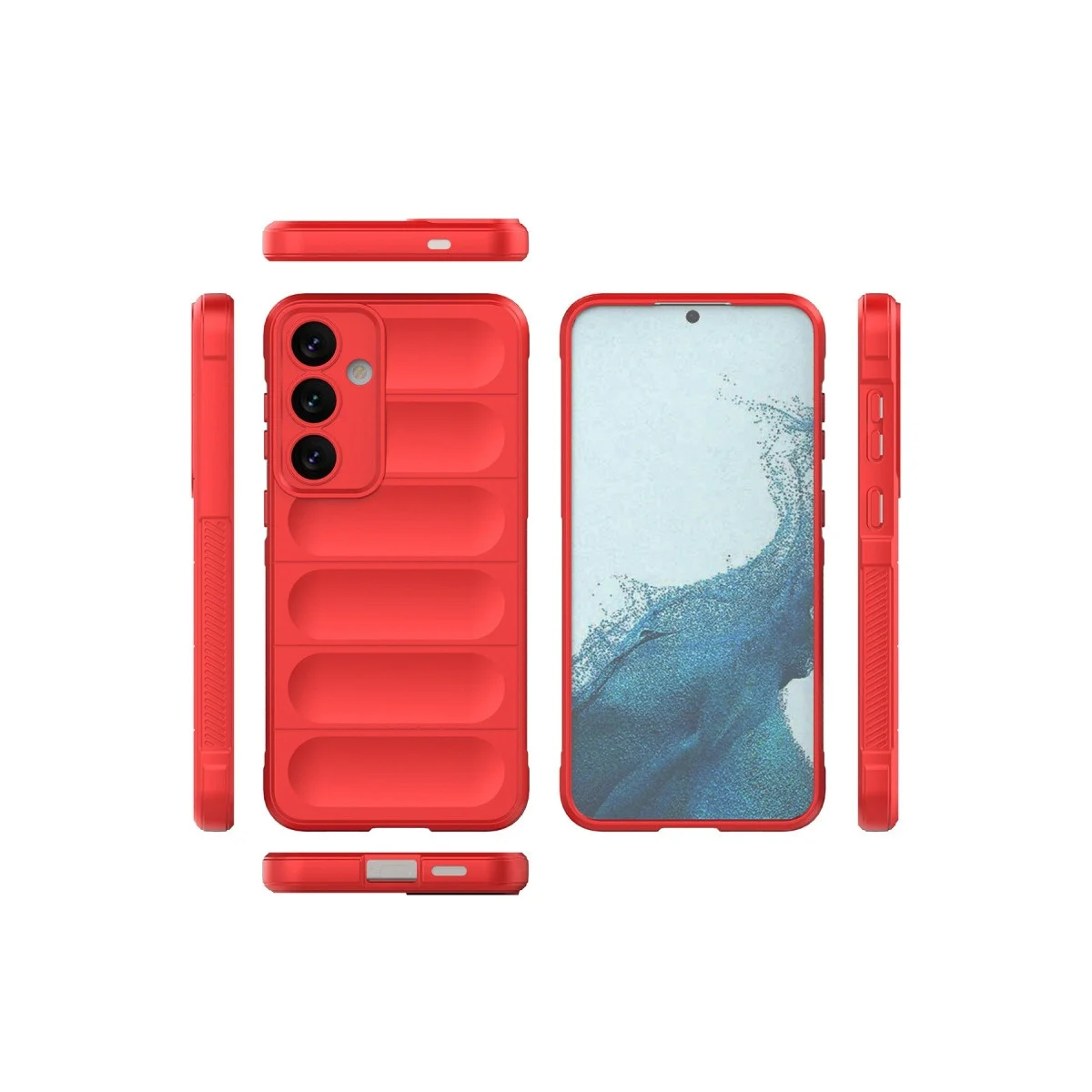 Samsung Galaxy S24 Kılıf Optimum Silikon - Kırmızı görsel 2