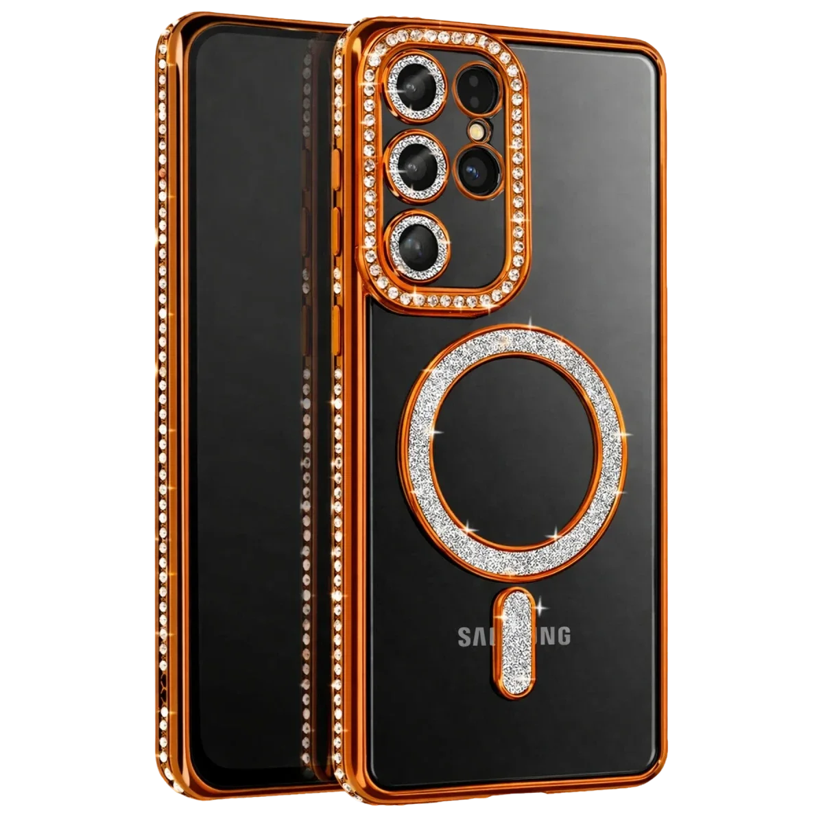 Samsung Galaxy S26 Ultra Joke Simli Magneticsafe Kılıf - Turuncu
