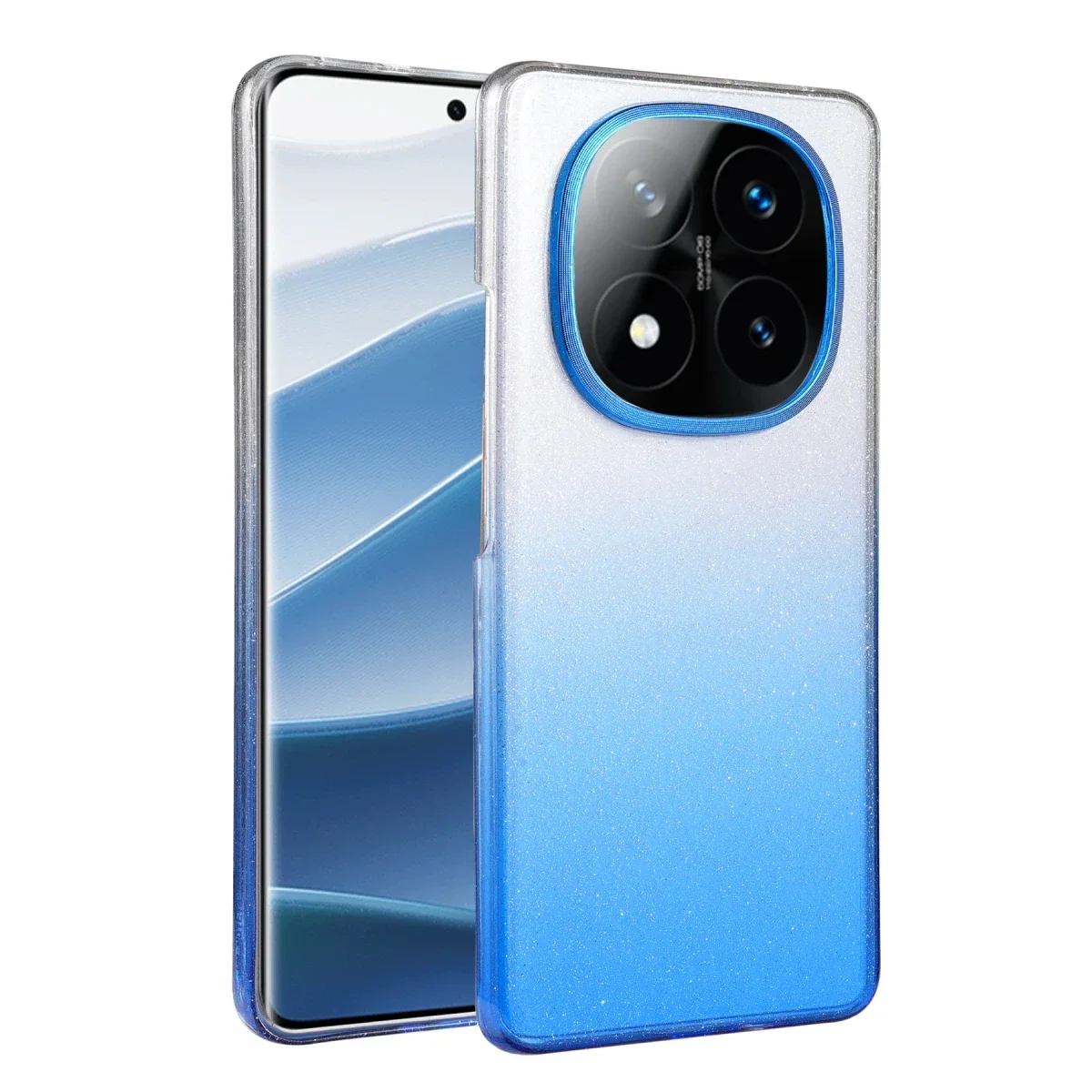 Xiaomi Redmi Note 14 Pro 5G Glossy Kapak - Mavi