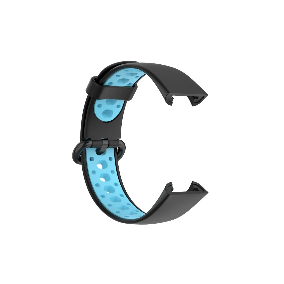 Xiaomi Redmi Watch 2 Spor Delikli Kordon - Siyah-Mavi görsel 4