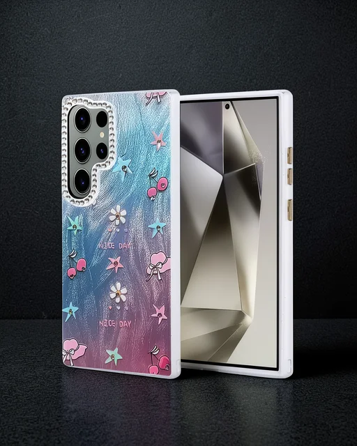 Samsung Galaxy S23 Ultra Kılıf Blade Aynalı Desenli Kapak - Desen 4