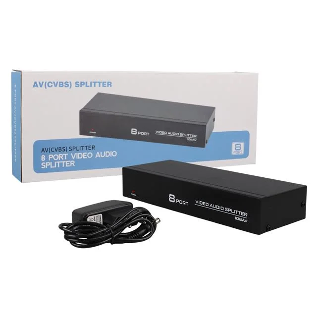 PM-4832 8 Port Video Stereo Audio Dağıtıcı Çoğaltıcı 1024X768-85HZ görsel 4