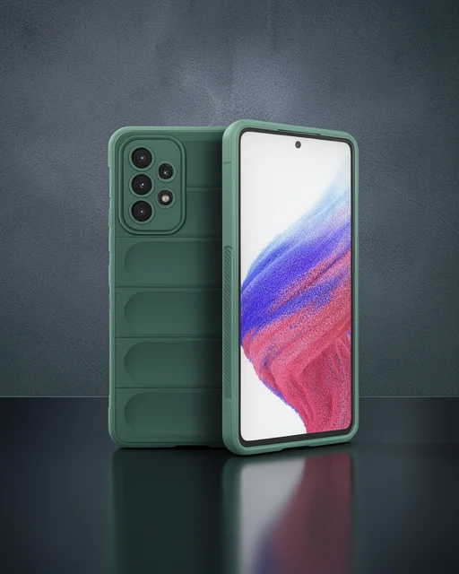 Samsung Galaxy A53 5g Kılıf Optimum Silikon - Koyu Yeşil