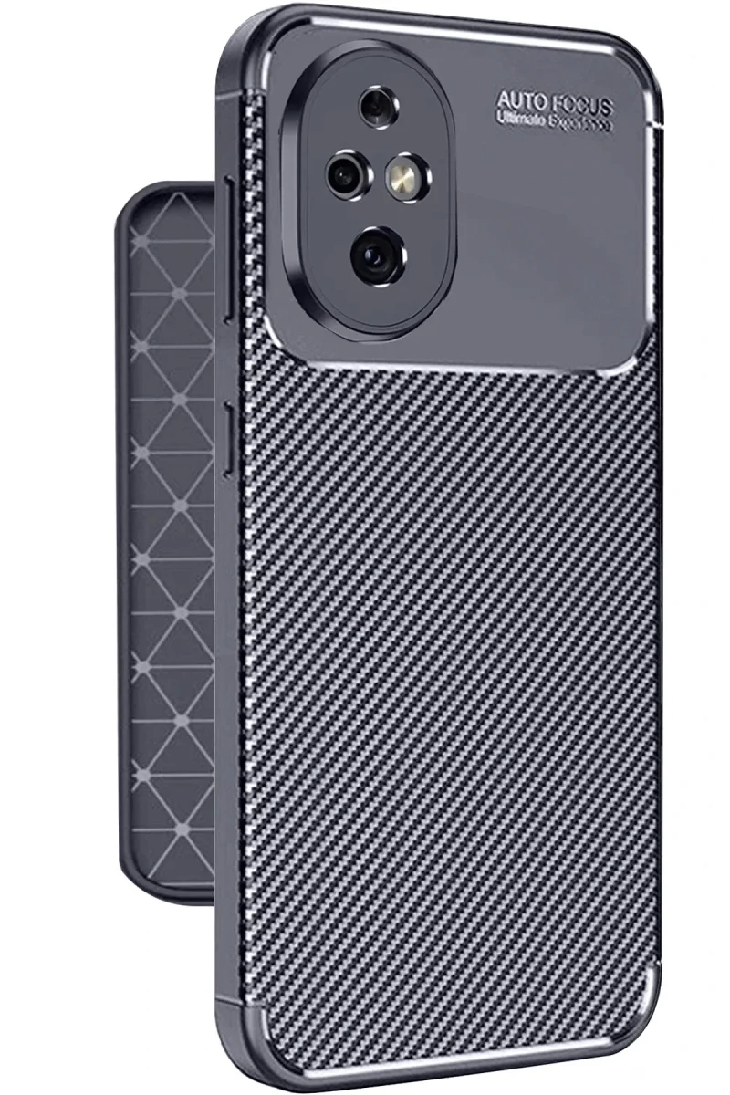 Honor 200 Kılıf Auto Focus Karbon Kapak - Lacivert görsel 2