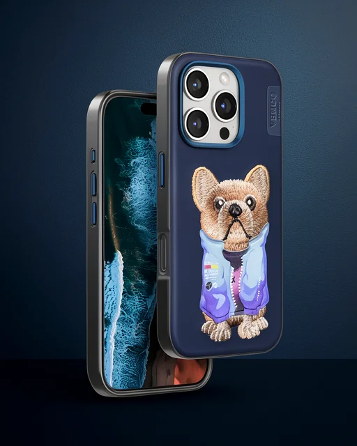 Venco Apple İphone 16 Pro Cute Desenli Kapak - Lacivert