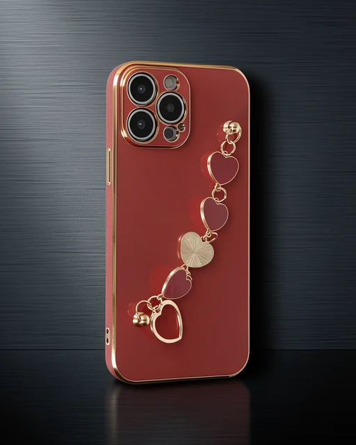 Apple İphone 13 Pro Kılıf Esila Silikon - Kırmızı