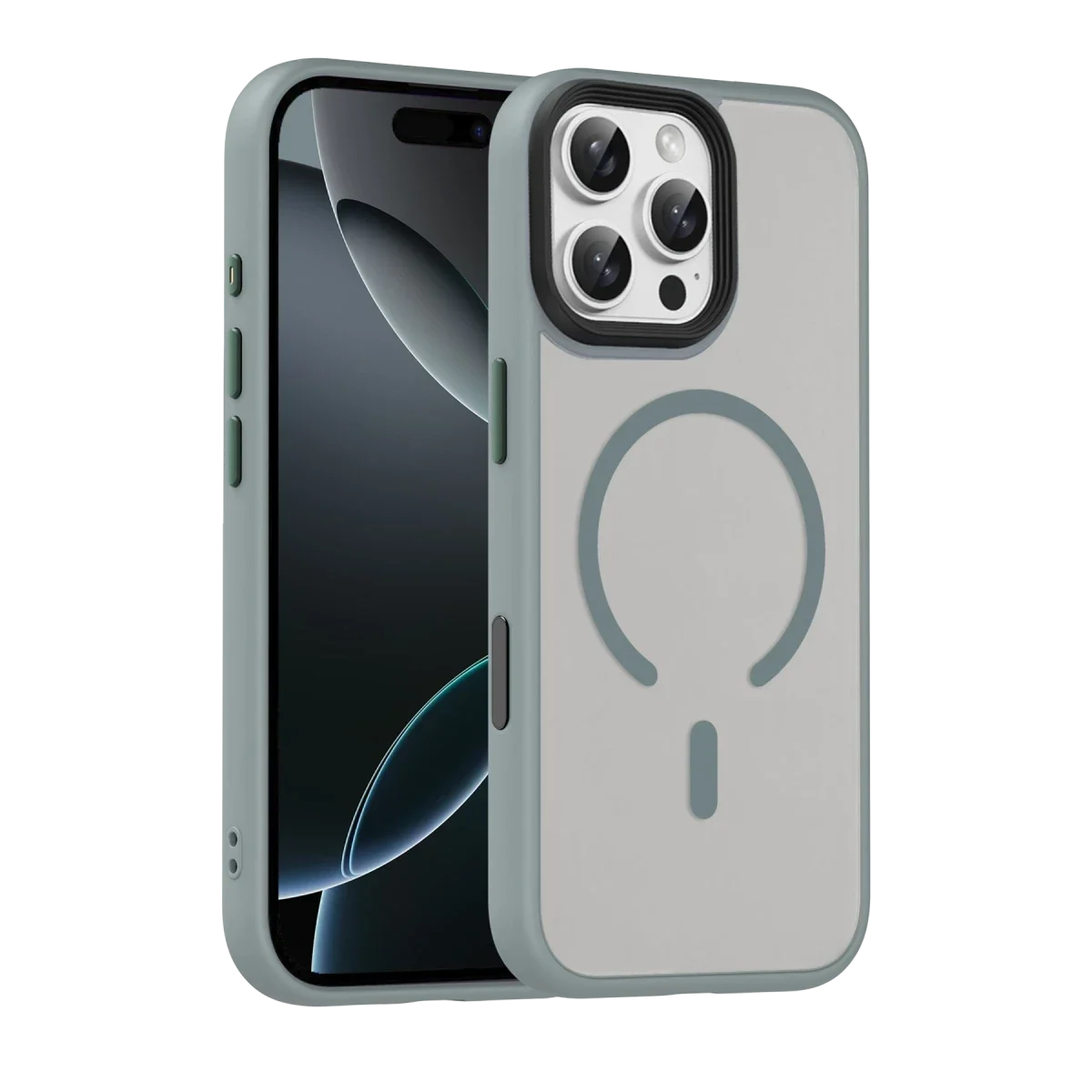 Joko Apple iPhone 16 Pro Max Megane Magsafe Kapak - Titan Gri