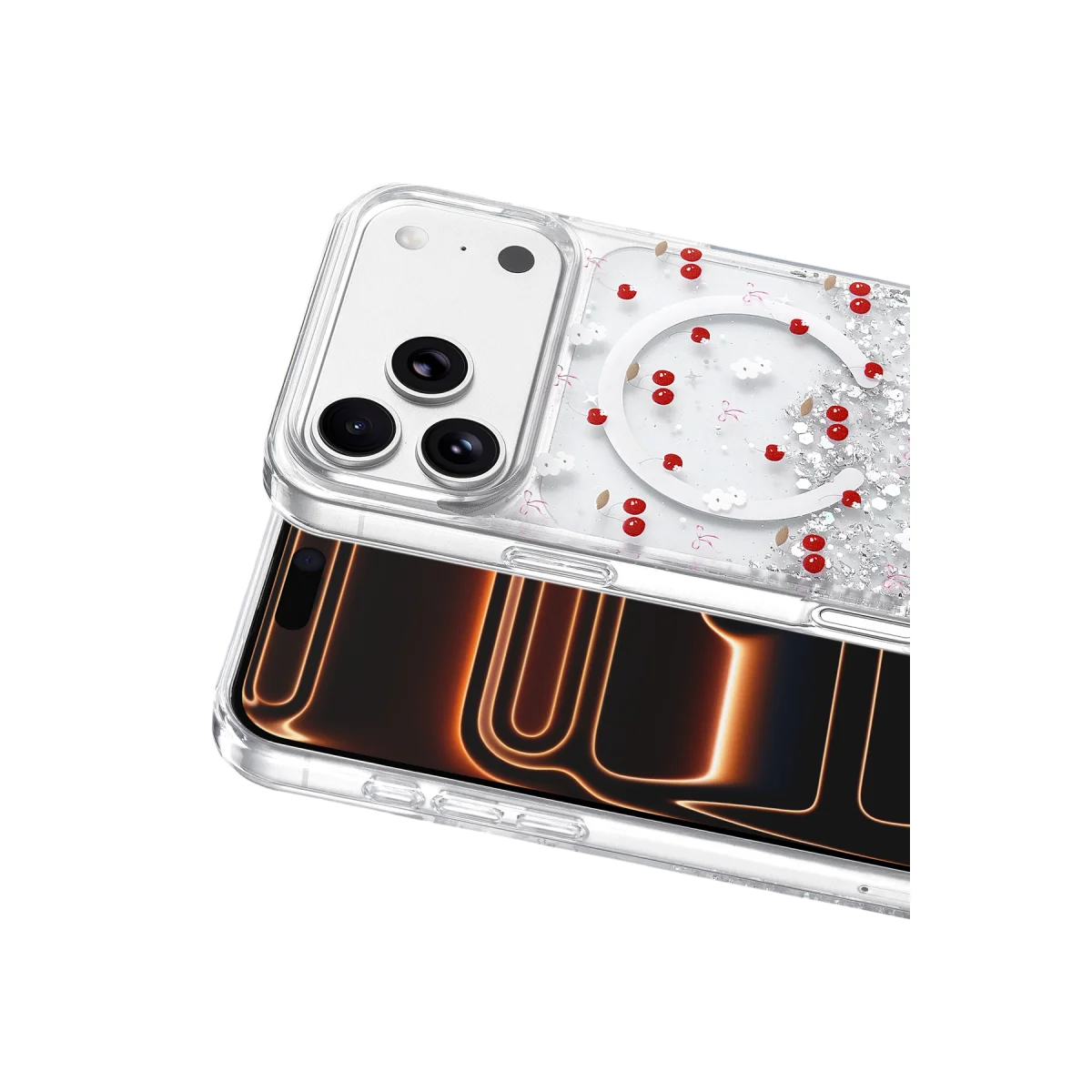 Onegif Apple iPhone 17 Pro Misk Simli Magsafe Kapak - Desen 5 görsel 2
