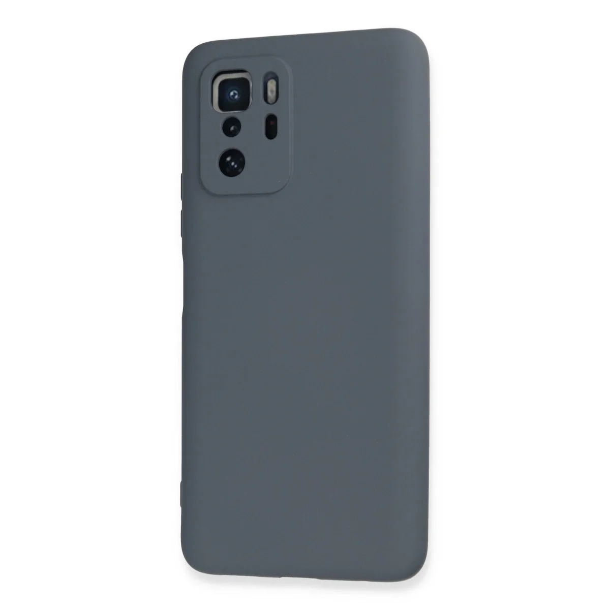 Xiaomi Poco X3 Gt Kılıf Nano İçi Kadife Silikon - Gri görsel 3