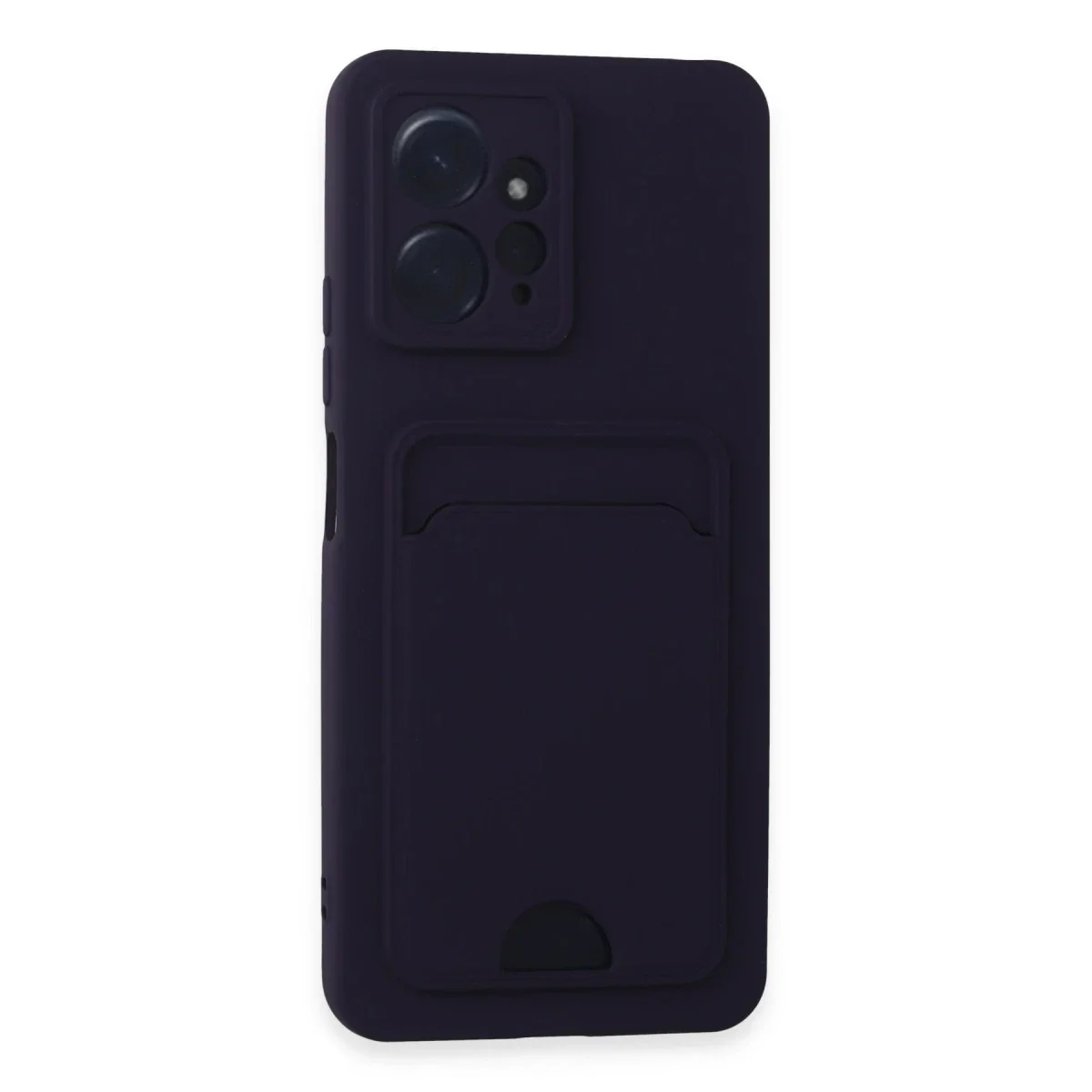 Xiaomi Redmi Note 12 4G Kılıf Kelvin Kartvizitli Silikon - Derin Mor