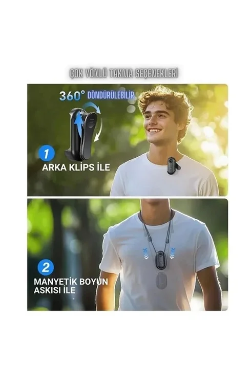 Mini 4k Wıfı Aksiyon Kamerası Vücut Kamerası Giyilebilir Video Kaydedici görsel 5