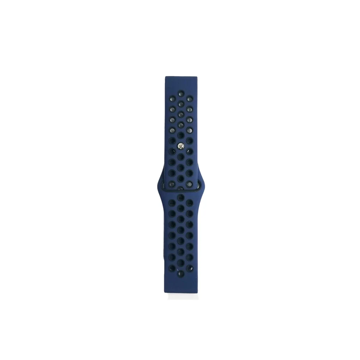 Watch 22mm Spor Delikli Kordon - Lacivert-Siyah görsel 2
