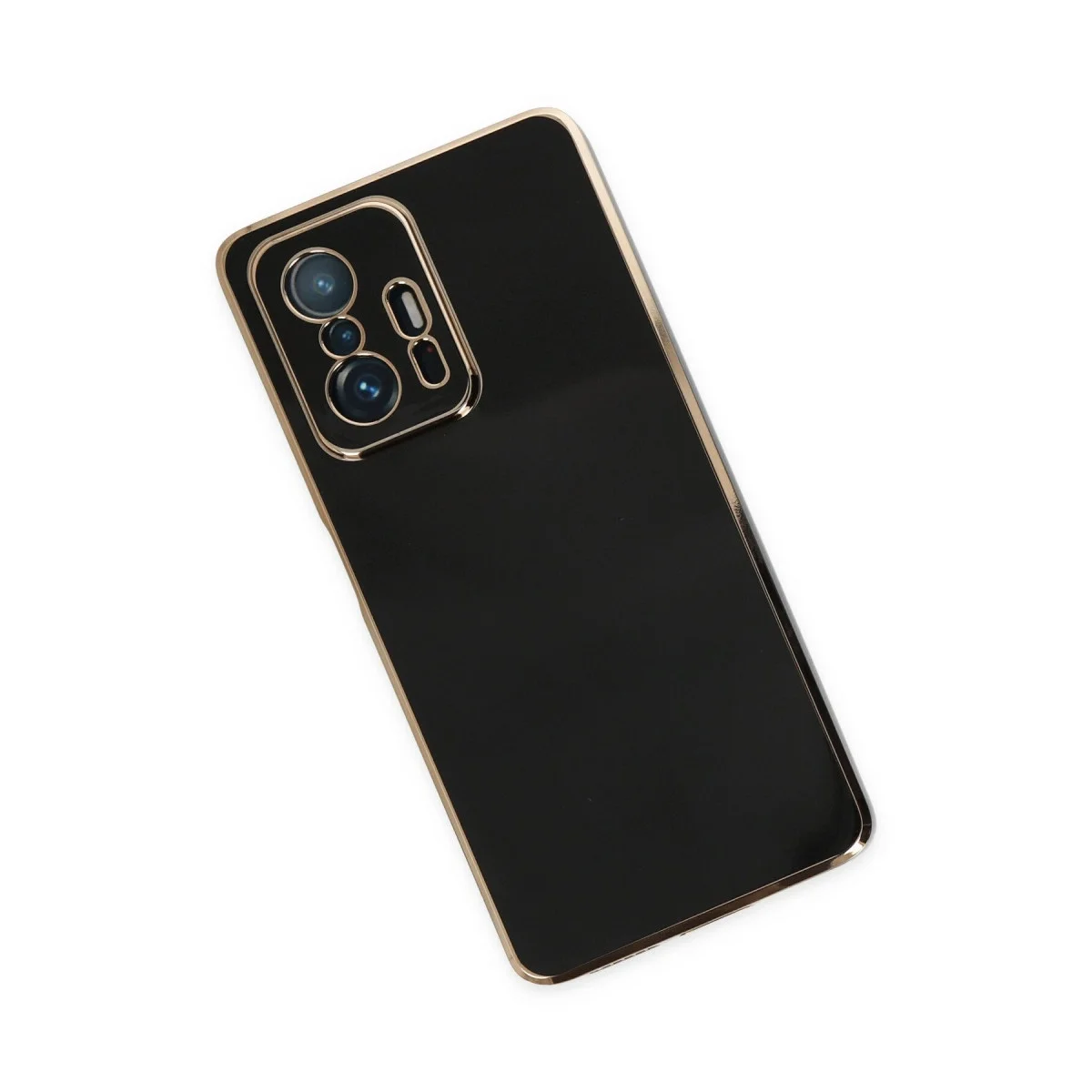 Xiaomi Mi 11t Pro Kılıf Volet Silikon - Siyah görsel 2