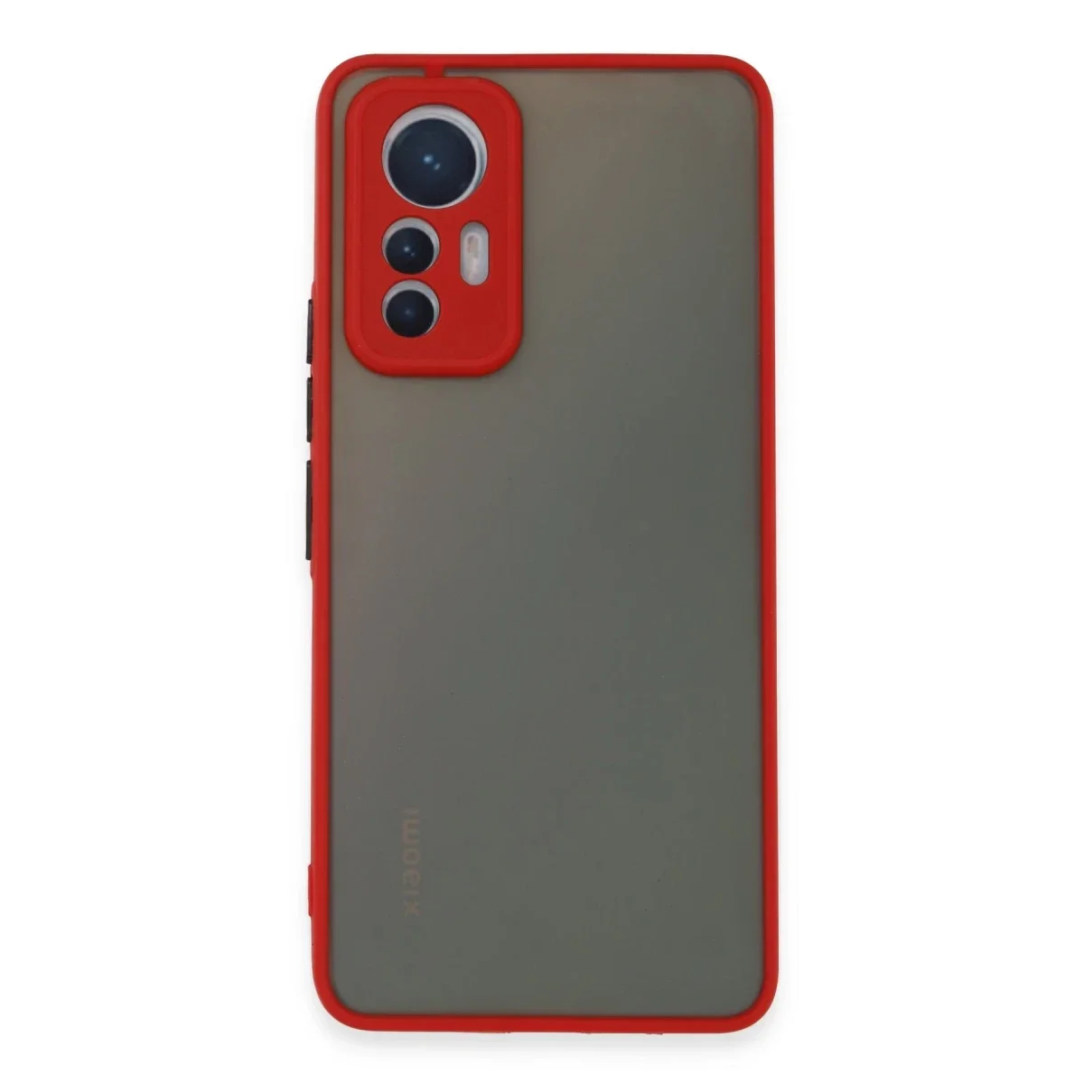 Xiaomi Mi 12 Lite Kılıf Montreal Silikon Kapak - Kırmızı