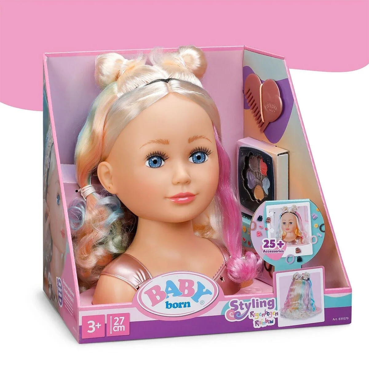 839379 Baby Born Gökkuşağı Saç Tasarım Seti görsel 6