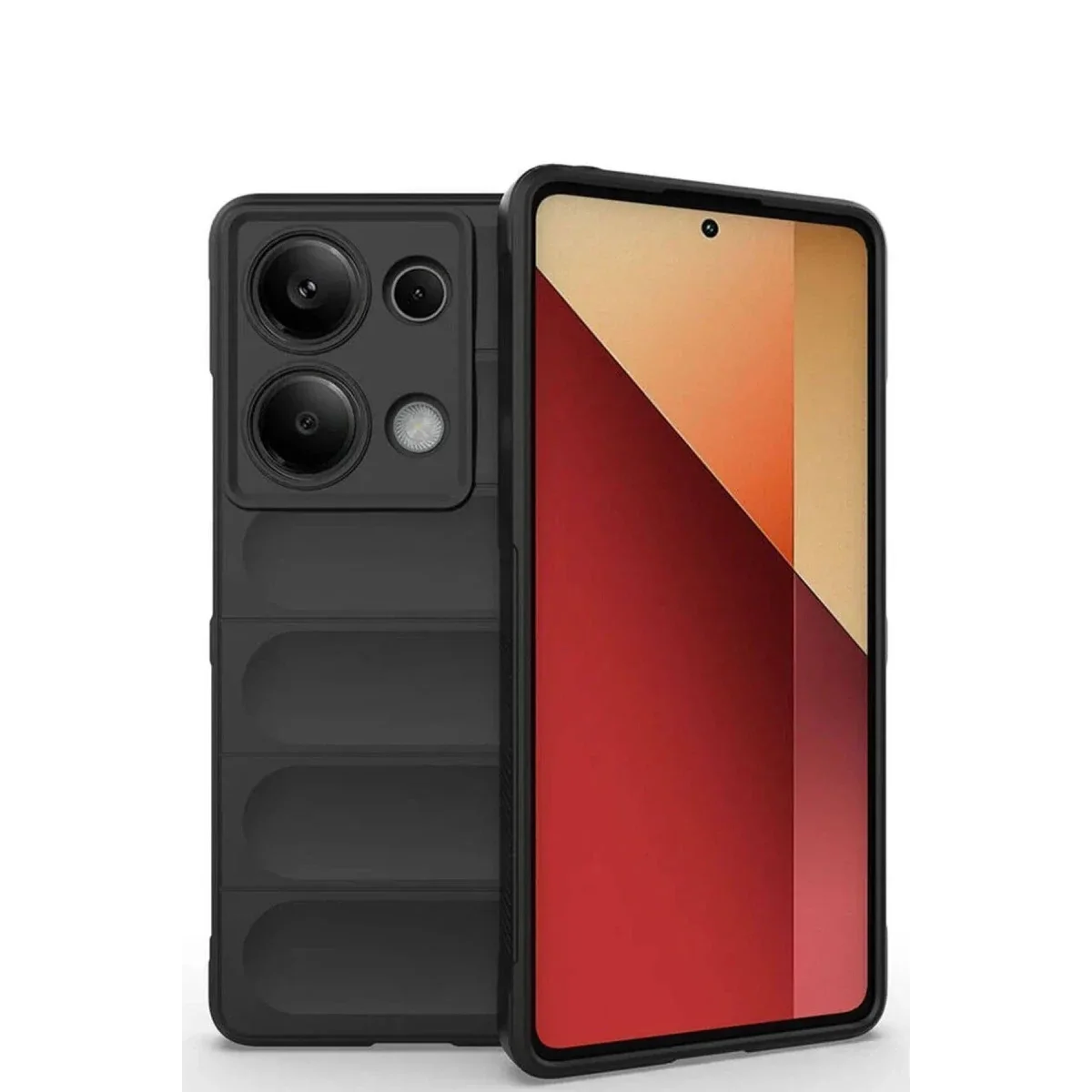 Xiaomi Redmi Note 13 Pro 4G Kılıf Optimum Silikon - Siyah