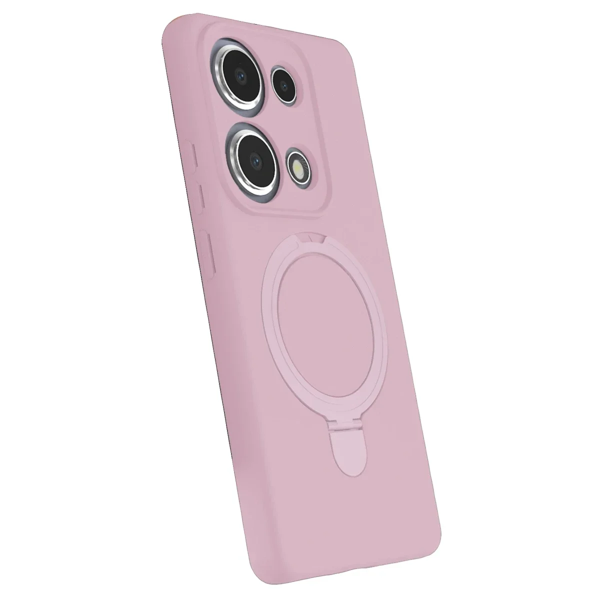Xiaomi Redmi Note 13 Pro 4G Regal Magsafe Standlı Kapak - Açık Pembe görsel 2