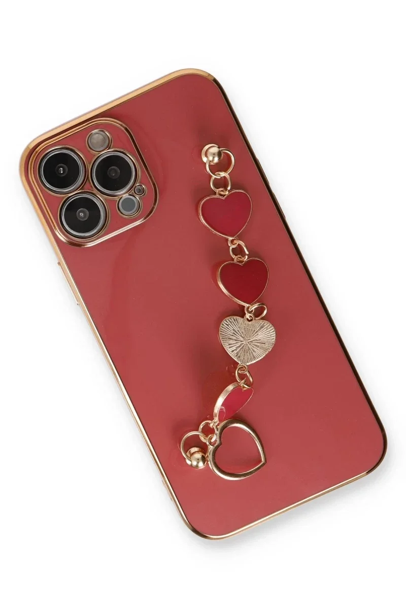 Apple iPhone 14 Pro Kılıf Esila Silikon - Kırmızı görsel 3