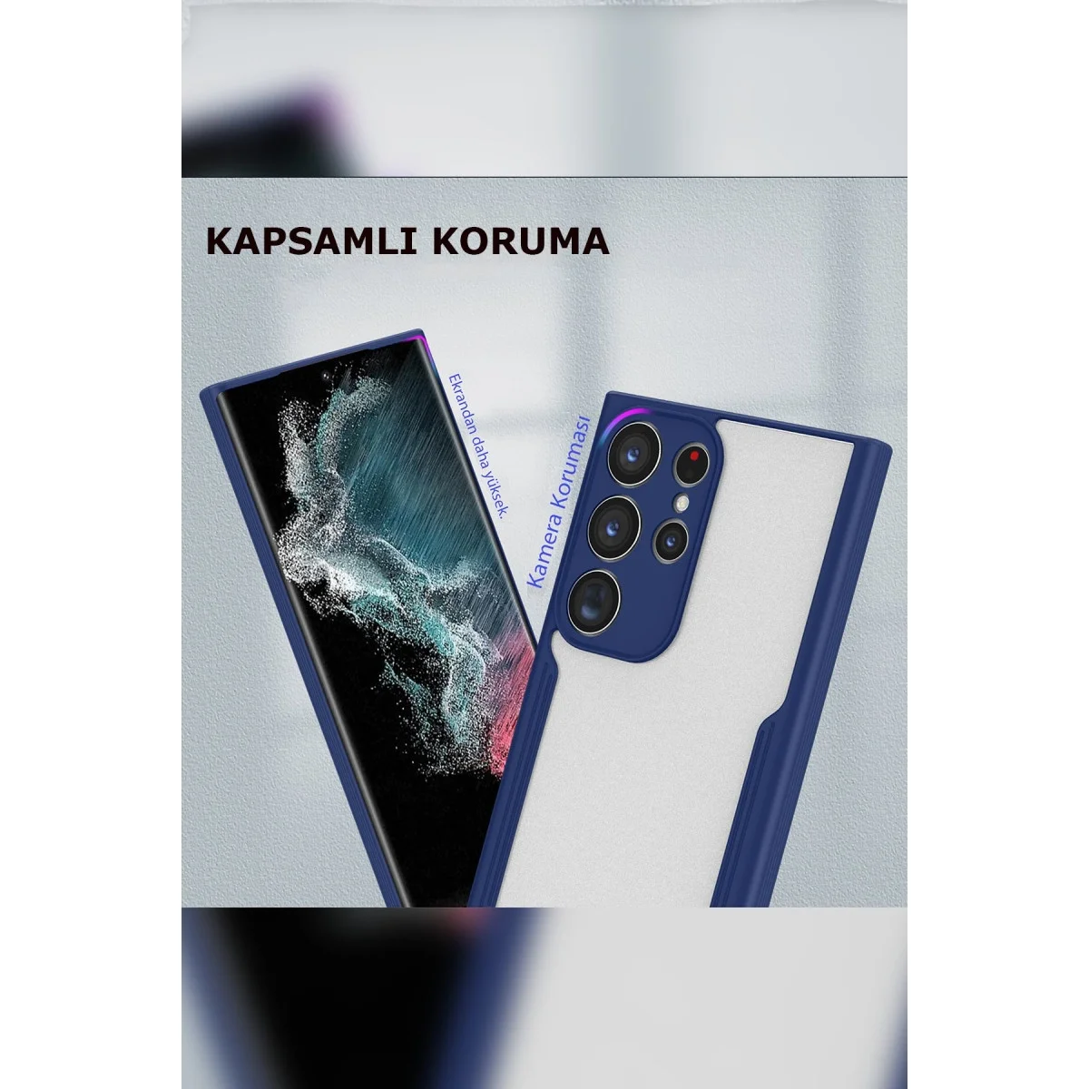 Samsung Galaxy S23 Plus Kılıf Platin Silikon - Lila görsel 3