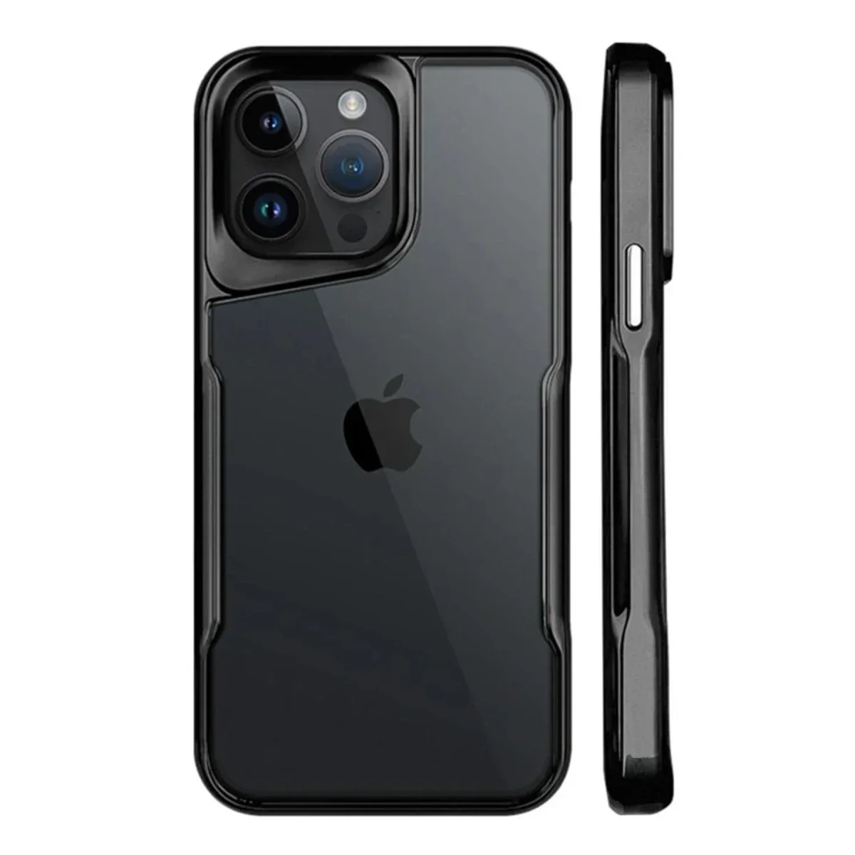 Apple iPhone 15 Pro Kılıf Boyi Silikon Kapak - Siyah görsel 2
